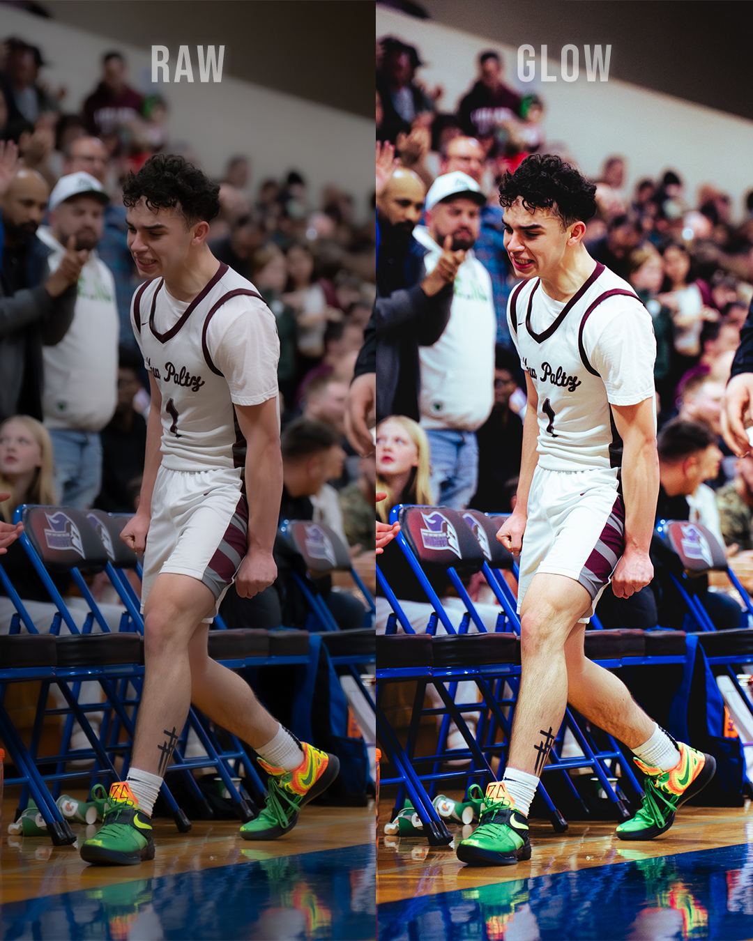 Preset before-and-after example 4