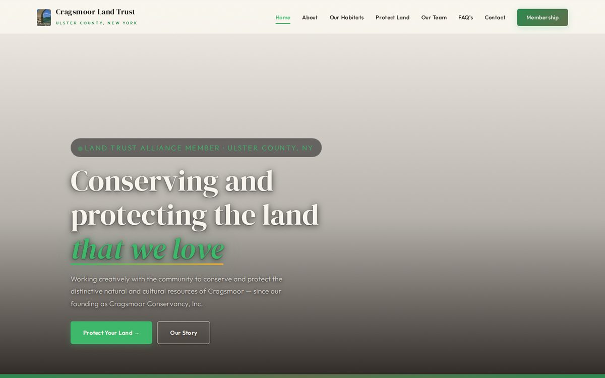 Cragsmoor Land Trust homepage